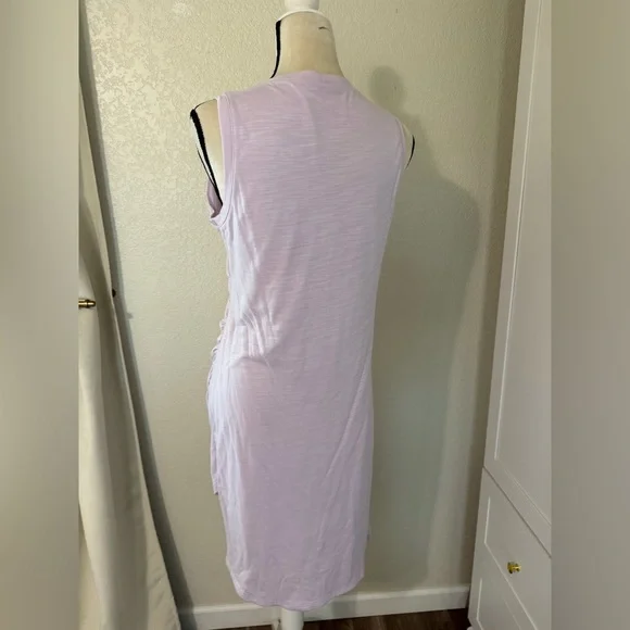 Nine West lavender French Terry Tulip-Hem Sheath Dress, Size XL - Picture 6 of 7